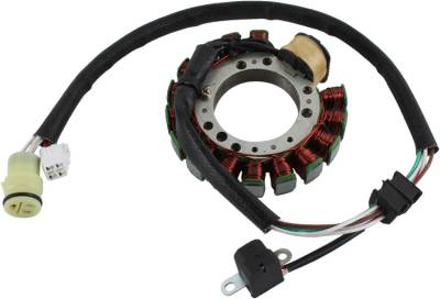 Magneto Stator Compatible With Yamaha Grizzly 600 4X4 Yfm600fwa 595Cc Air/Oil-Cooled Single-Cylinder