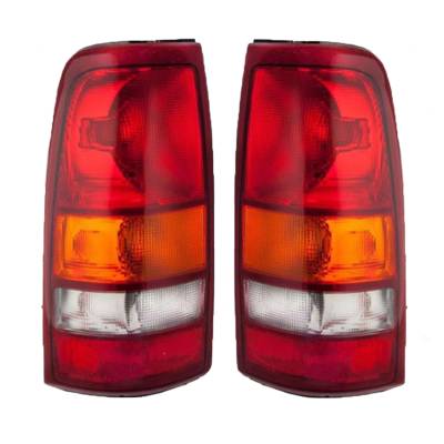 New Tail Light Pair Compatible With Gmc Sierra 1500 2500 1999-2004 Fleetside Bed Gm2800173 Gm2801173