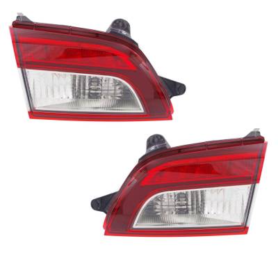 New Pair Of Inner Tail Lights Compatible With Subaru Outback 15-16 Su2803102 84912Al07a Su2802102