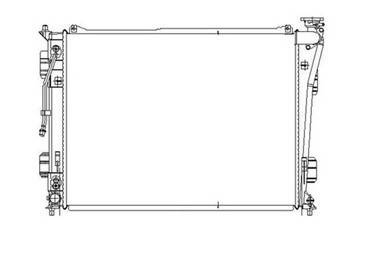 New Radiator Assembly Compatible With Hyundai 11-12 Sonata 2.4L L4 2359Cc W/Automatic Trans 25310