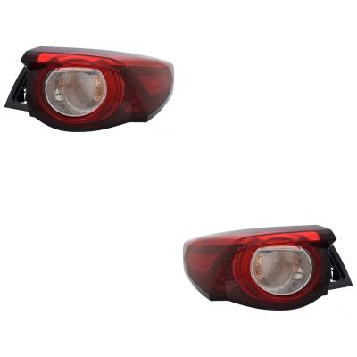 Rareelectrical - New Pair Of Tail Light Compatible With Mazda Cx-9 Signature Sport Utility 2016-2023 By Tk49-51-160B - Image 1