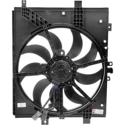 Rareelectrical - New Single Cooling Fan Assembly Compatible With Nissan Versa S Plus 4 Cyl 1.6L Versa Note Sr 4 Cyl - Image 1