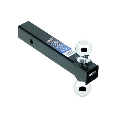 Dual Ball Hitch Mount 1-7/8 And 2 Inch Chrome Trailer Balls Compatible With Standard 2 Inch Square