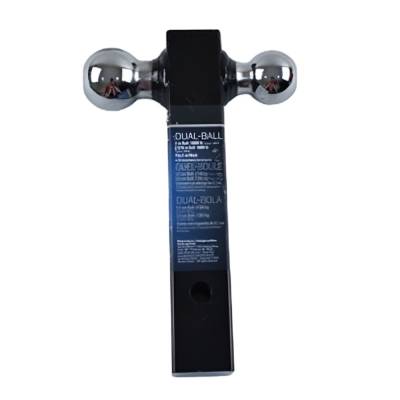 Dual Ball Hitch Mount 2 And 2-5/16 Inch Chrome Trailer Balls Compatible With 2 Inch Square Receiver