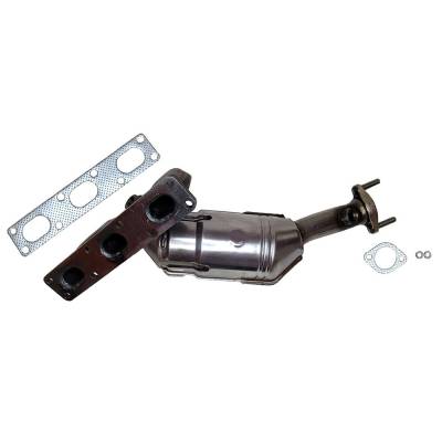 Rareelectrical - Rear Direct-Fit Cat Converter Compatible With 1999 Bmw 328I 528I 3.0L I6 Dohc 24V Replaces Bmw - Image 1