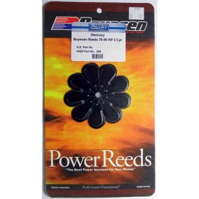 Reed Petal Set Compatible With Mercury Mariner 3-Cylinder Inline 2-Stroke 65-90Hp Loop-Charged