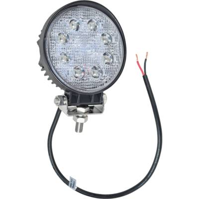 Rareelectrical - 24W Round Led Work Light 1100 Lumens Bright White Output 12V/24V Dc Ip67 Waterproof Submersible - Image 1