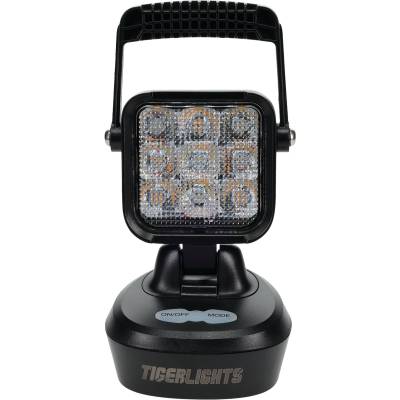 Rareelectrical - Led Magnetic Rechargeable Work Light And Flashing Amber Beacon Compatible With Tractor Truck Farm - Image 6
