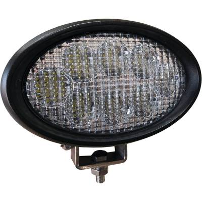 Rareelectrical - Led Oval Handrail Light 24W 2450 Lumens Flood Swivel Mount 12-24V Compatible With Massey Ferguson - Image 2