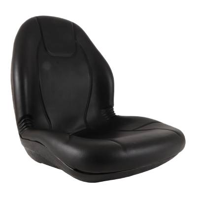 Rareelectrical - Black Mid-Back Compact Tractor Seat Compatible With John Deere 655 755 856 855 955 4200 4210 4300 - Image 1