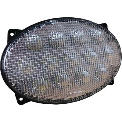 Oval Led Headlight 5000 Lumens Spot Flood 65W Hi Lo Beam Plug And Play Compatible With John Deere