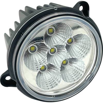 Rareelectrical - Led Small Round Headlight Insert Flood 2200 Lumens 20W 12-24V Plug Play Compatible With John Deere R - Image 3