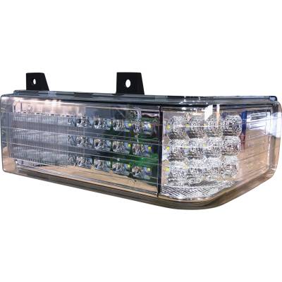Rareelectrical - Left Led Headlight Spot Flood Hi Lo 8200 Lumens 90W 12-24V Plug Play Compatible With New Holland - Image 2