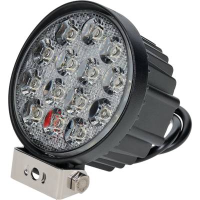Rareelectrical - Led 42 Watt Round Flood Beam Work Light Compatible With Tractor Combine Excavator Loader Truck Atv - Image 3