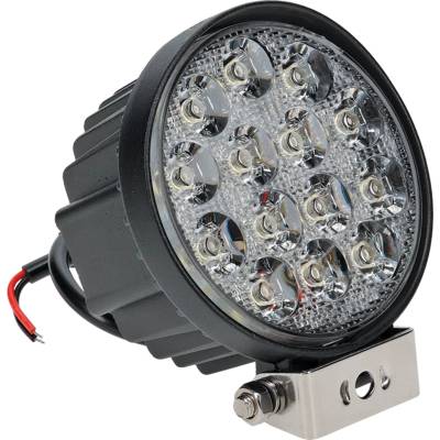 Rareelectrical - Led 42 Watt Round Flood Beam Work Light Compatible With Tractor Combine Excavator Loader Truck Atv - Image 2