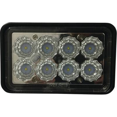 Rareelectrical - Skid Steer Led Headlight 2000 Lumens Flood 24W 12-24V Direct Replacement Compatible With Case 420Ct - Image 3