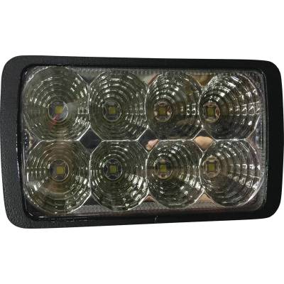 Rareelectrical - Skid Steer Headlight Led 2000 Lumens Flood 24W 12-24V Compatible With Case 75Xt 85Xt 90Xt 95Xt 410 - Image 2