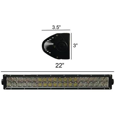 Rareelectrical - 22 Inch Double Row Led Light Bar 7200 Lumens Spot Flood Combo 120W 12-24V Compatible With John Deere - Image 3
