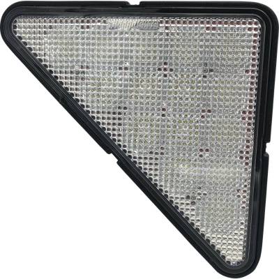Led Triangle Skid Steer Headlight 2500 Lumens Spot Flood 30W 12-24V Plug Play Compatible With Bobcat