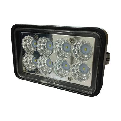 Rareelectrical - Led Skid Steer Headlight 2000 Lumens Flood 24W Direct Replacement Compatible With New Holland L120 - Image 1