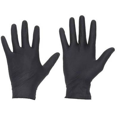 Disposable Nitrile Gloves Xlarge Black 100 Pack Powder Free Compatible With Tractor Mower Atv Utv