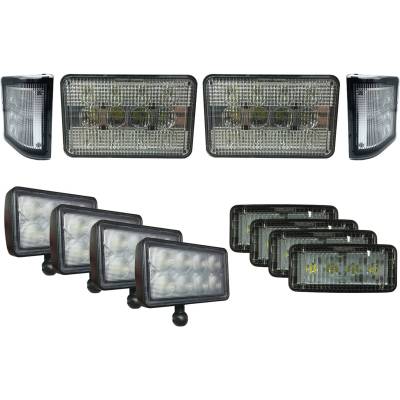14-Piece Led Light Kit Compatible With 1996-2011 John Deere 7630 7720 7730 7820 7830 7920 7930 7200