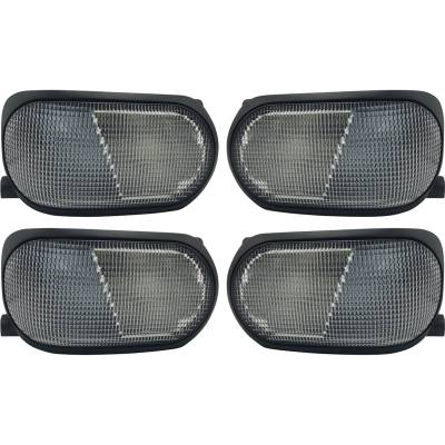 Led Headlight And Tail Light Kit 4-Piece 16000 Lumens Flood Beam Plug And Play Compatible With
