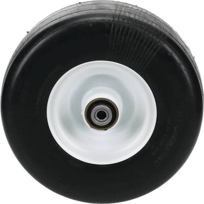 Rareelectrical - Solid Flat Free Wheel Assembly 11X4.00-5 Smooth 1/2 Bore 4-1/2 Hub Tapered Bearings Compatible With - Image 2