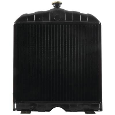 Rareelectrical - Radiator Compatible With Allis Chalmers D15 Gas Engine S/N 9001 And Up All Aluminum 4-Row Core Brass - Image 1