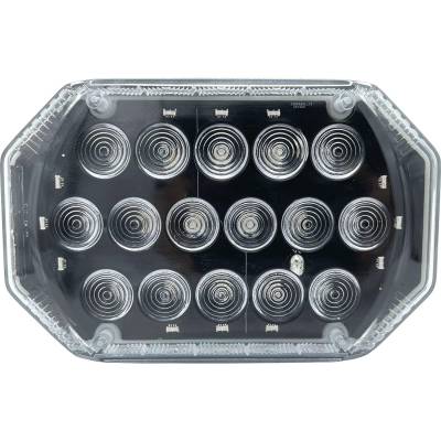 Rareelectrical - Led Magnetic Warning Light 7 Flashing Modes Red Amber White Compatible With Tractors Trucks Trailers - Image 2