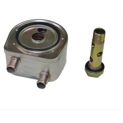 Rareelectrical - Engine Oil Cooler Compatible With 2002-2010 Jcb 3Cx/4Cx 1004/1104 4.4L 268 Cid Donut Type 10-Plate - Image 2