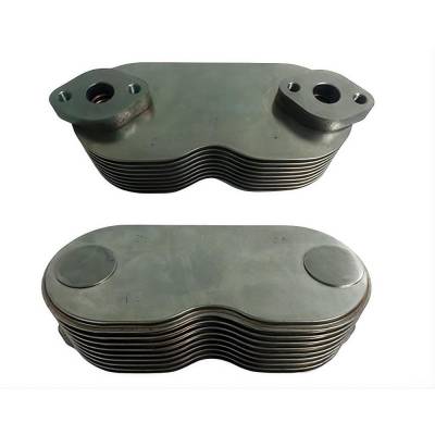 Engine Oil Cooler Compatible With 2002-2015 Jcb 3Cx/4Cx 1104C 4.4L 268 Cid Brick Type 9-Plate