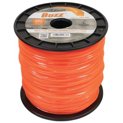 Rareelectrical - Square Trimmer Line 0.080 Inch Compatible With All String Trimmers 3 Pound Spool 1063 Feet Orange - Image 2