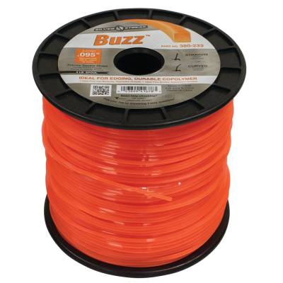 Rareelectrical - Square Trimmer Line 0.095 Inch Compatible With All String Trimmers 3 Pound Spool 728 Feet Orange - Image 2
