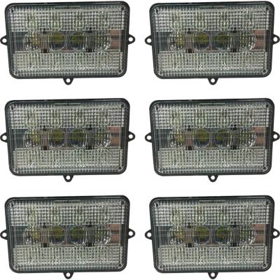Led Combine Light Kit 21000 Lumens 360W Spot Flood 6-Light Plug Play Compatible With John Deere 9400