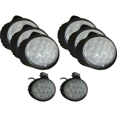 Rareelectrical - 8-Piece Led Combine Cab Light Kit Compatible With John Deere 9770Sts 9860Sts 9870Sts 9760Sts 9750Sts - Image 2