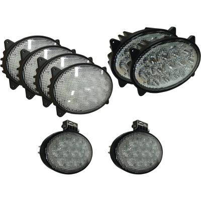 Rareelectrical - Led Cab Light Conversion Kit 41000 Lumens Flood 12-24V Plug And Play Compatible With Case Ih 5088 - Image 2