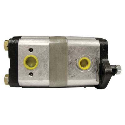Rareelectrical - Tandem Hydraulic Steering Pump Compatible With 1999 Massey Ferguson 372 374S 374V 382 383 384S 393 - Image 2