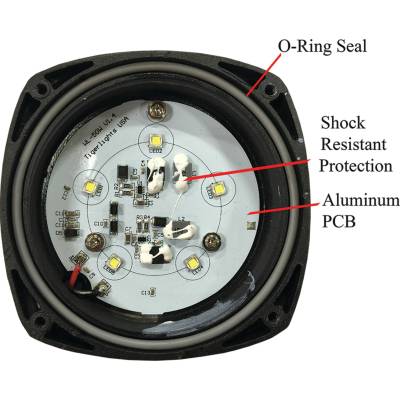 Rareelectrical - Led Compact Flood Light Compatible With Caterpillar 621K 623K 627K 631K 637K Wheel Tractor Scraper - Image 5