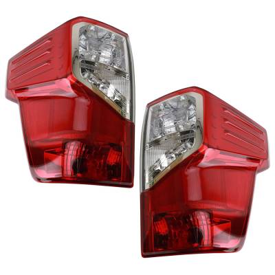 Rareelectrical - New Pair Of Tail Lights Compatible With Nissan Titan Xd Pro-4X S Sv Crew Extended Standard Cab - Image 5