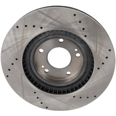 Rareelectrical - New Vented Brake Disc Compatible With Hyundai Kia Santa Fe Luxury 4 Cyl 2.0L Sorento Lx 4 Cyl 2.4L - Image 2