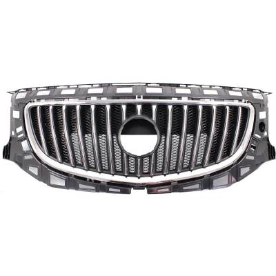 New Chrome Shell Grille Assembly Compatible With Buick Regal Base 4 Cyl 2.4L Regal Cxl 4 Cyl 2.4L