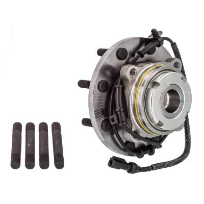 Front Hub Bearing Assembly Compatible With 1999-2004 Ford F-450 Super Duty F-550 4-Lug Abs