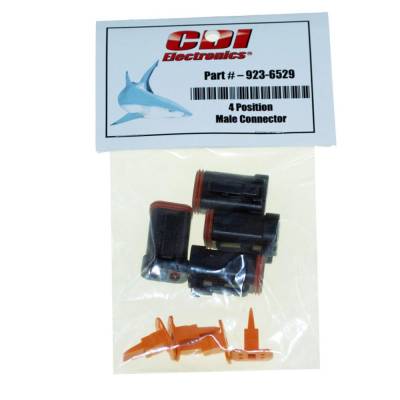 4-Pin Waterproof Deutsch Plug With Locking Wedge Male Connector For Outboard Engine Harness
