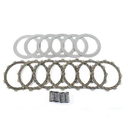 Clutch Friction Steel Plates Springs Kit Compatible With 1994-2002 Kawasaki Kx125 Kx 125 124Cc