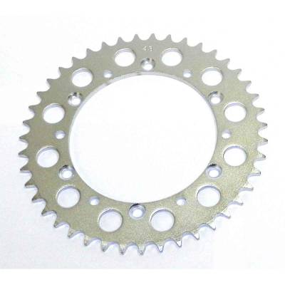 Rear Drive Sprocket 43T 520 Chain Steel Compatible With Kawasaki Kx 125 Kx 250 (2-Stroke) Kx 500