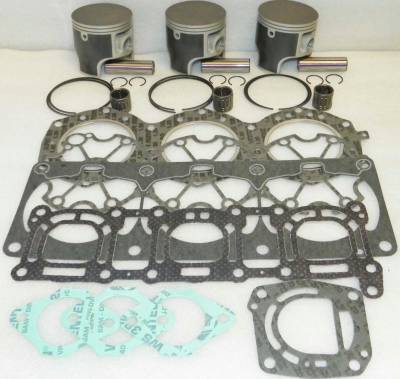 New Platinum Top End Rebuild Kit 82.00Mm +1.00 Over Compatible With 1995-1998 Yamaha Wave Raider