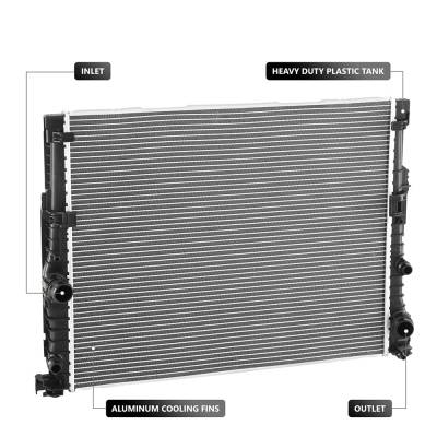 Rareelectrical - Engine Radiator Compatible With 2016-2019 Bmw 2.0L 3.0L I4 Ea888 Ea837/Ea839 Audi Audi 349Hp - Image 2