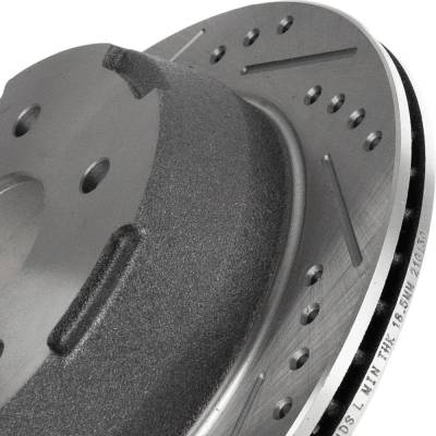 Rareelectrical - New Performance Rotor Brake Disc Compatible With Chevrolet Gmc Blazer Lt 6 Cyl 4.3L Jimmy Sl 6 Cyl - Image 14