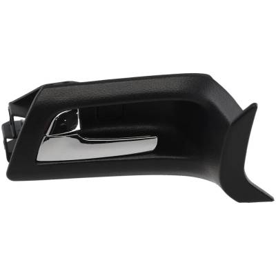 Front Driver Side Interior Door Handle Compatible With 2008-2009 Pontiac G8 Chrome Lever With Black